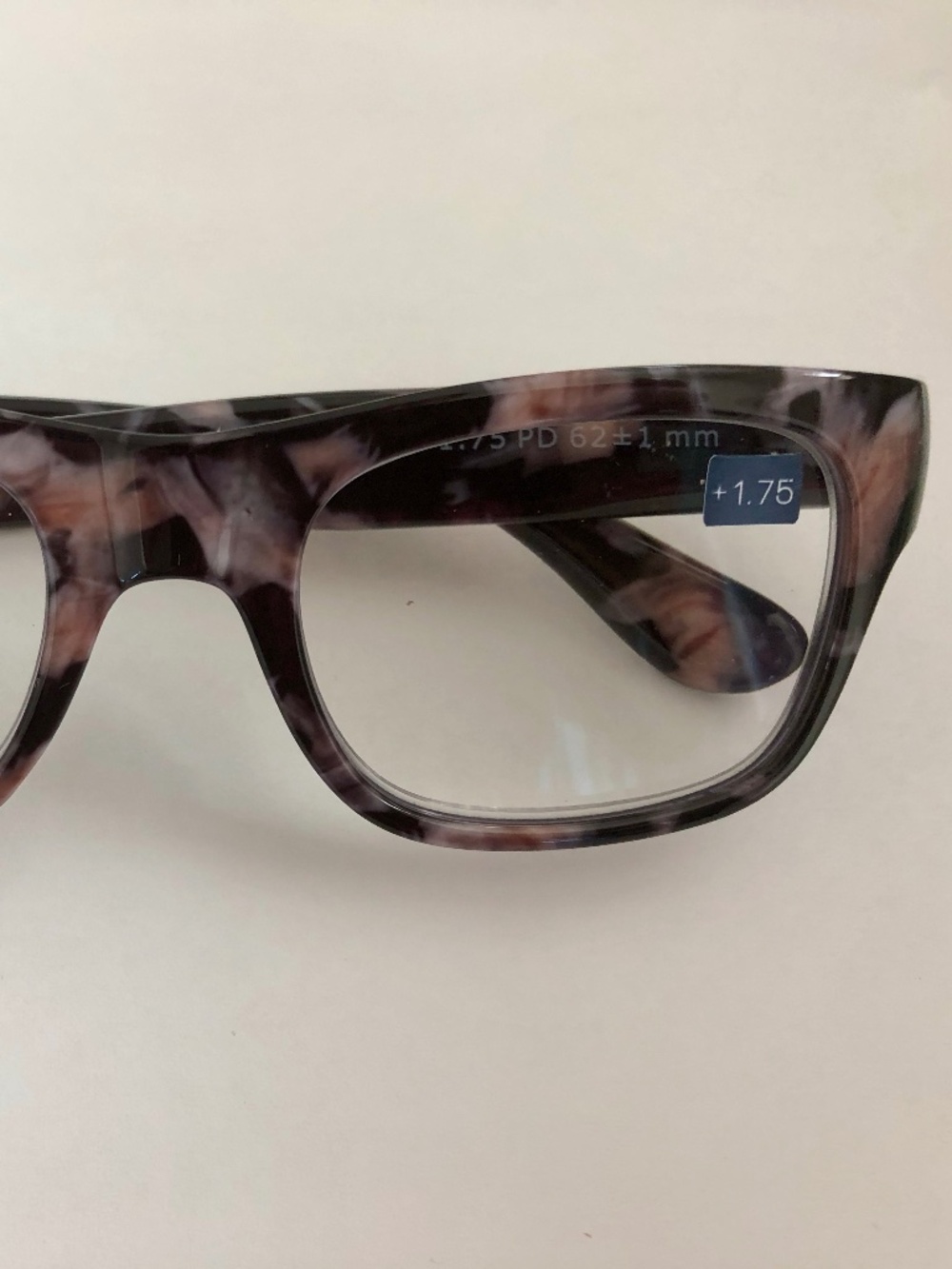 New Black Marble Juniper Peepers Blue Light filtering‎ Glasses +1.75